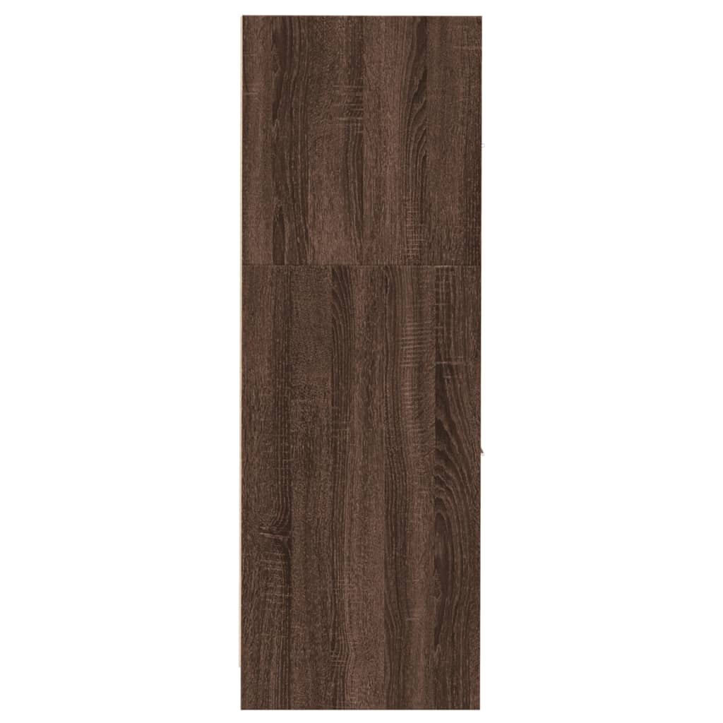 Armadietto da Farmacia Rovere Marrone 30x41x118 cm Truciolato
