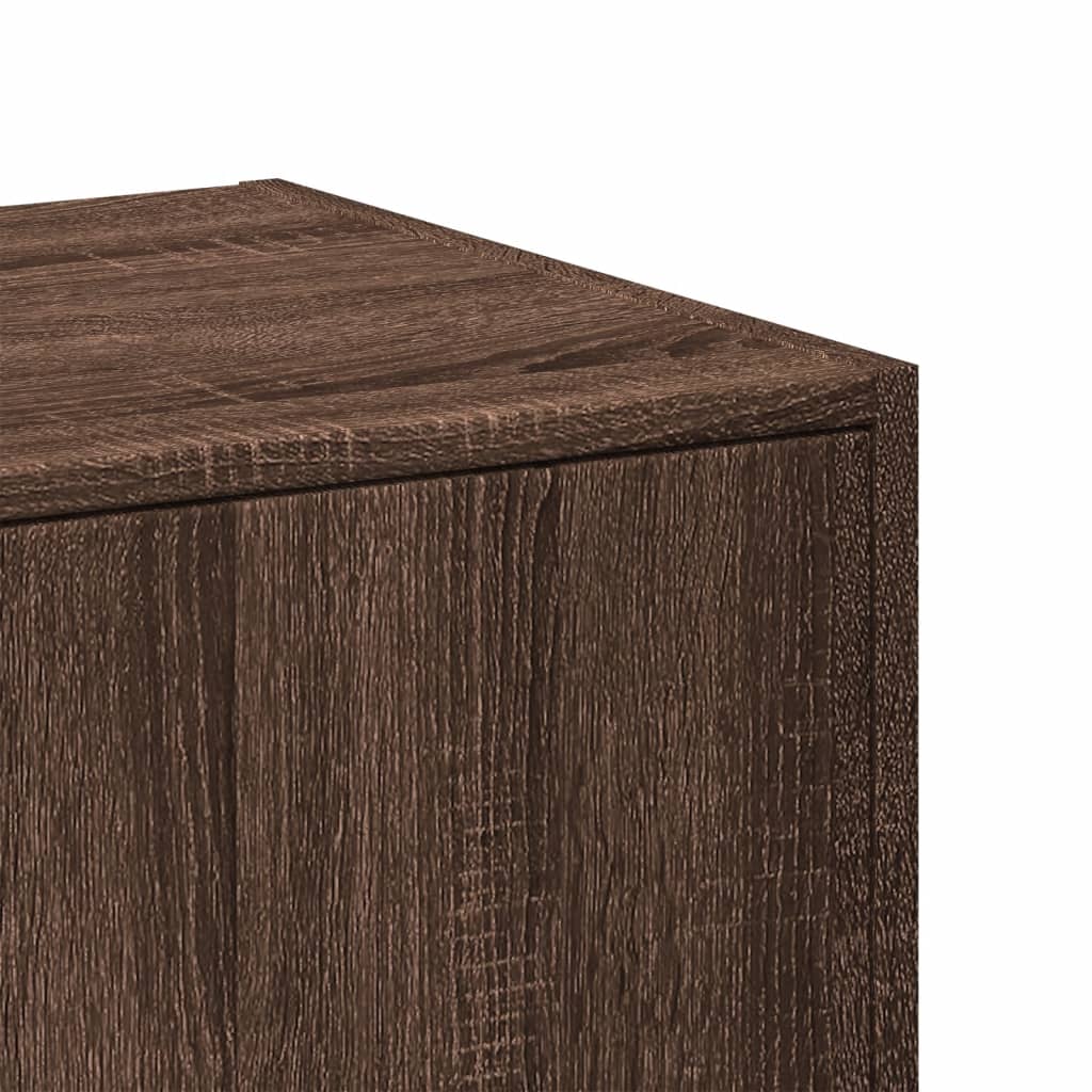 Armadietto da Farmacia Rovere Marrone 30x41x118 cm Truciolato