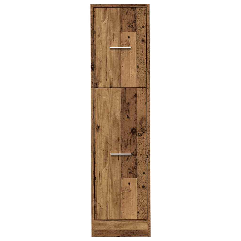 Armadietto da Farmacia Legno Vecchio 30x41x118 cm in Truciolato