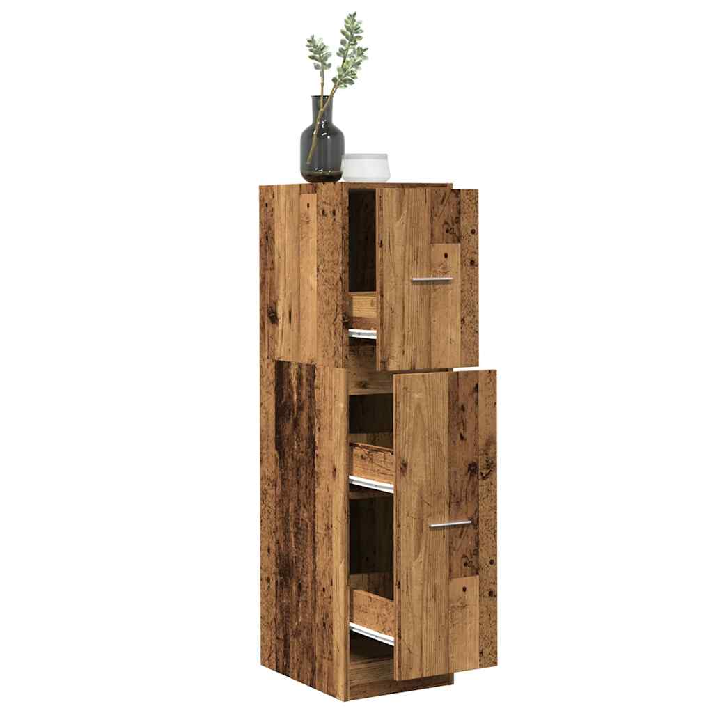Armadietto da Farmacia Legno Vecchio 30x41x118 cm in Truciolato