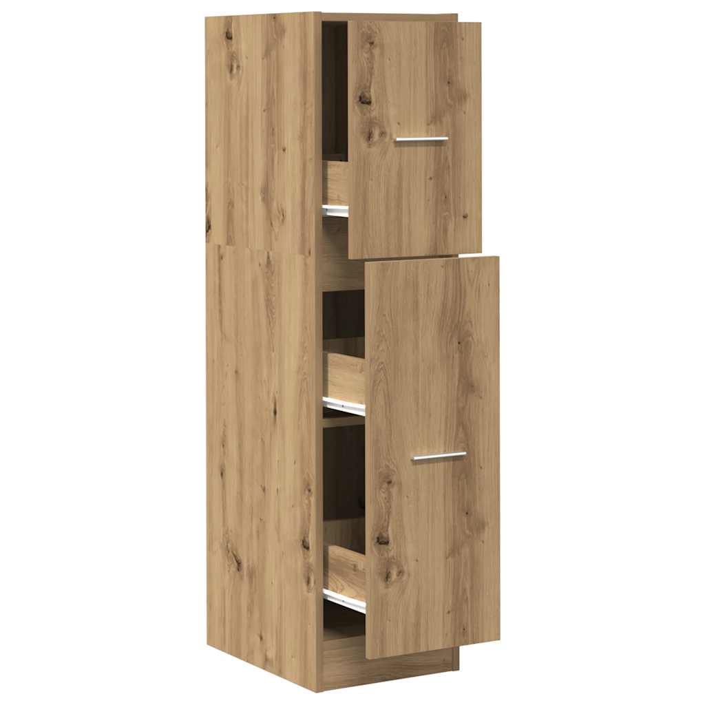 Armadietto da Farmacia Rovere 30x41x118 cm in Truciolato