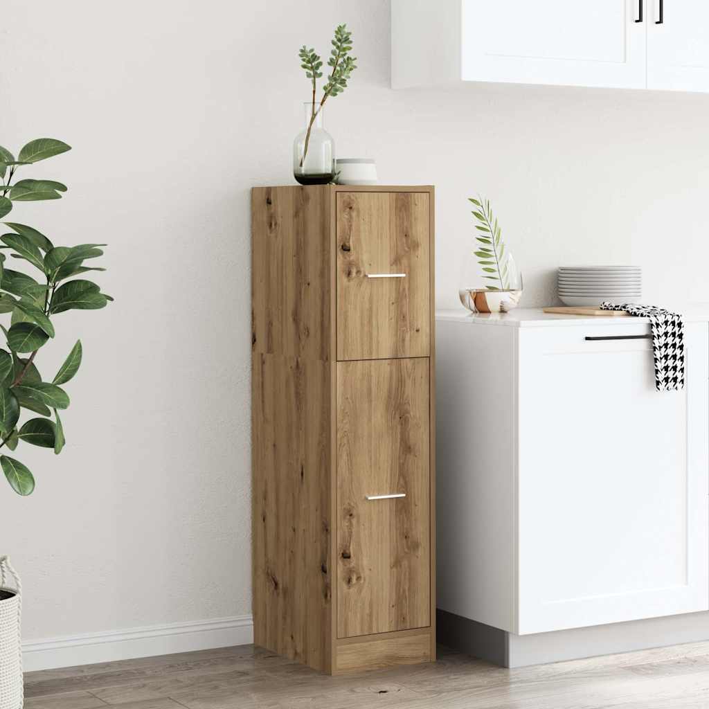 Armadietto da Farmacia Rovere 30x41x118 cm in Truciolato