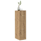 Armadietto da Farmacia Rovere 30x41x118 cm in Truciolato