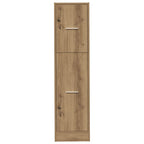 Armadietto da Farmacia Rovere 30x41x118 cm in Truciolato