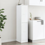 Mobiletto da Farmacia Bianco 30x41x144,5 cm Legno Agglomerato