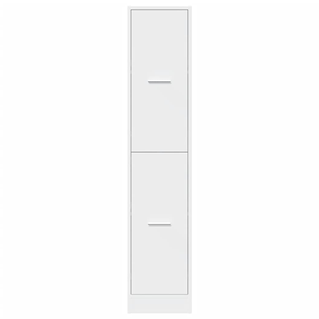 Mobiletto da Farmacia Bianco 30x41x144,5 cm Legno Agglomerato
