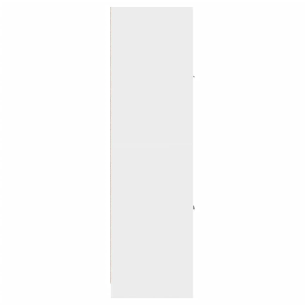 Mobiletto da Farmacia Bianco 30x41x144,5 cm Legno Agglomerato
