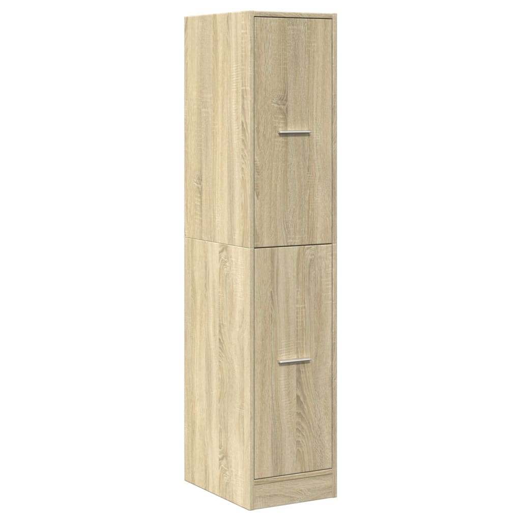 Mobiletto da Farmacia Rovere Sonoma 30x41x144,5 cm Legno Agglomerato