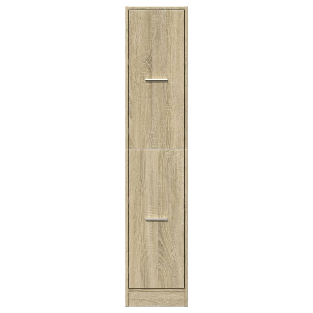 Mobiletto da Farmacia Rovere Sonoma 30x41x144,5 cm Legno Agglomerato