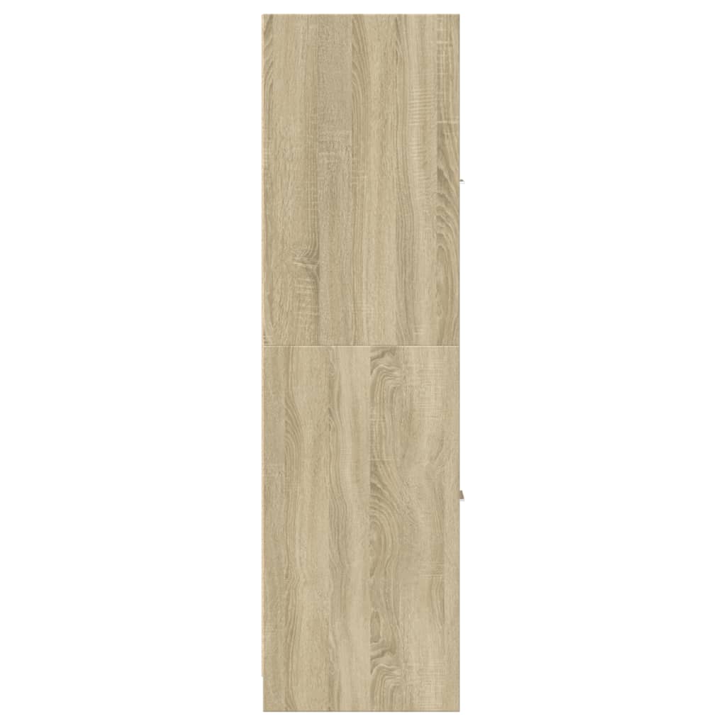 Mobiletto da Farmacia Rovere Sonoma 30x41x144,5 cm Legno Agglomerato