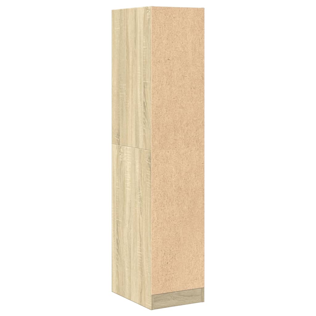 Mobiletto da Farmacia Rovere Sonoma 30x41x144,5 cm Legno Agglomerato