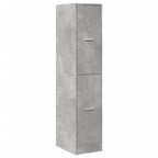 Armadietto da Farmacia Grigio Cemento 30x41x144,5 cm Truciolato