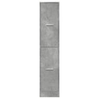 Armadietto da Farmacia Grigio Cemento 30x41x144,5 cm Truciolato