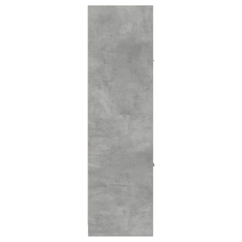 Armadietto da Farmacia Grigio Cemento 30x41x144,5 cm Truciolato