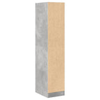 Armadietto da Farmacia Grigio Cemento 30x41x144,5 cm Truciolato