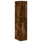 Armadietto da Farmacia Rovere Fumo 30x41x144,5 cm in Truciolato