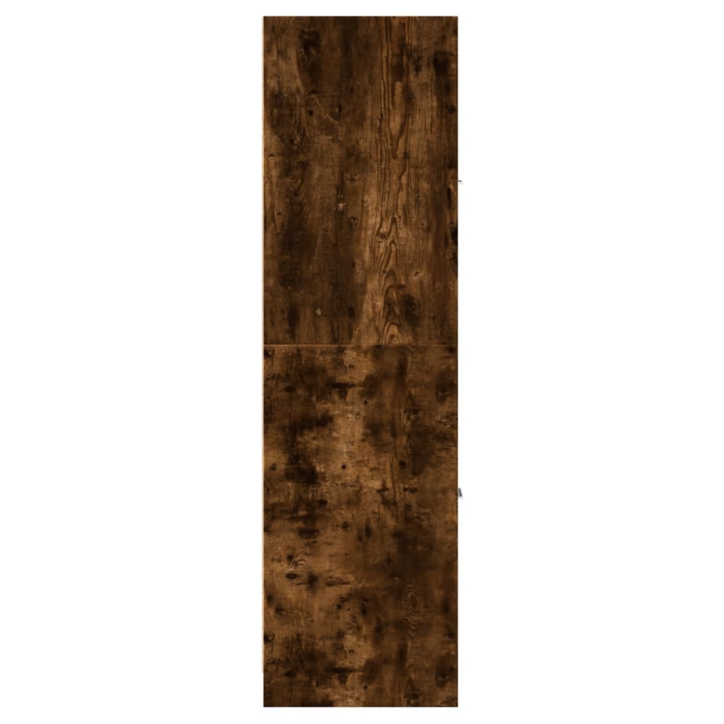Armadietto da Farmacia Rovere Fumo 30x41x144,5 cm in Truciolato