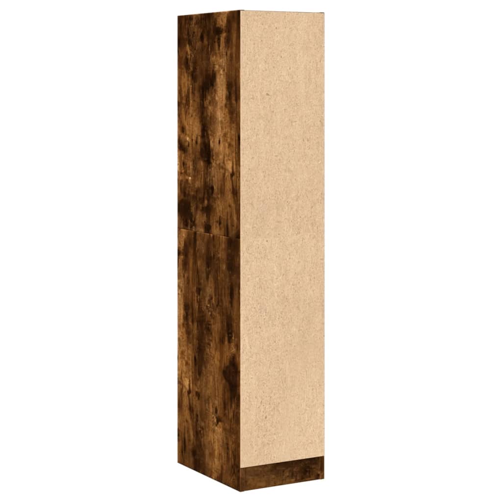 Armadietto da Farmacia Rovere Fumo 30x41x144,5 cm in Truciolato