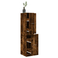 Armadietto da Farmacia Rovere Fumo 30x41x144,5 cm in Truciolato