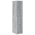 Armadietto da Farmacia Grigio Sonoma 30x41x144,5 cm Truciolato