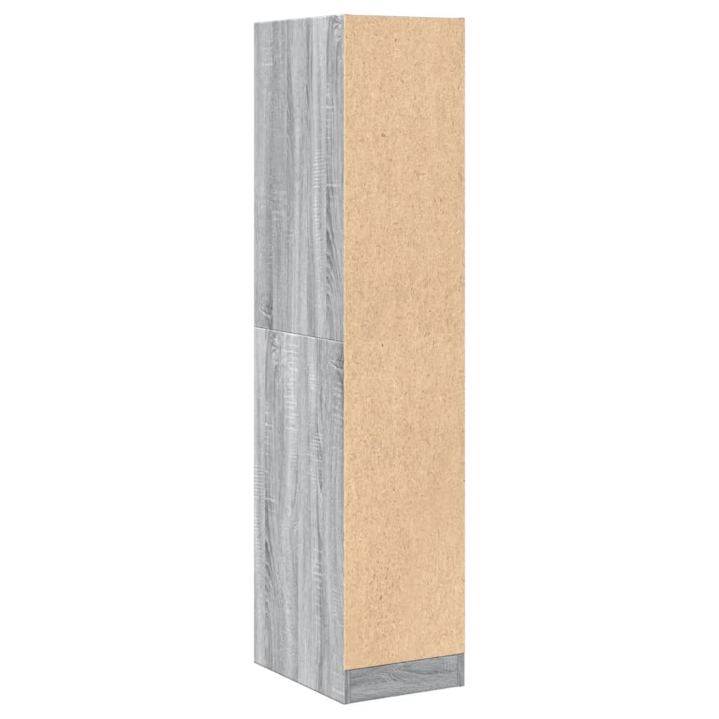 Armadietto da Farmacia Grigio Sonoma 30x41x144,5 cm Truciolato