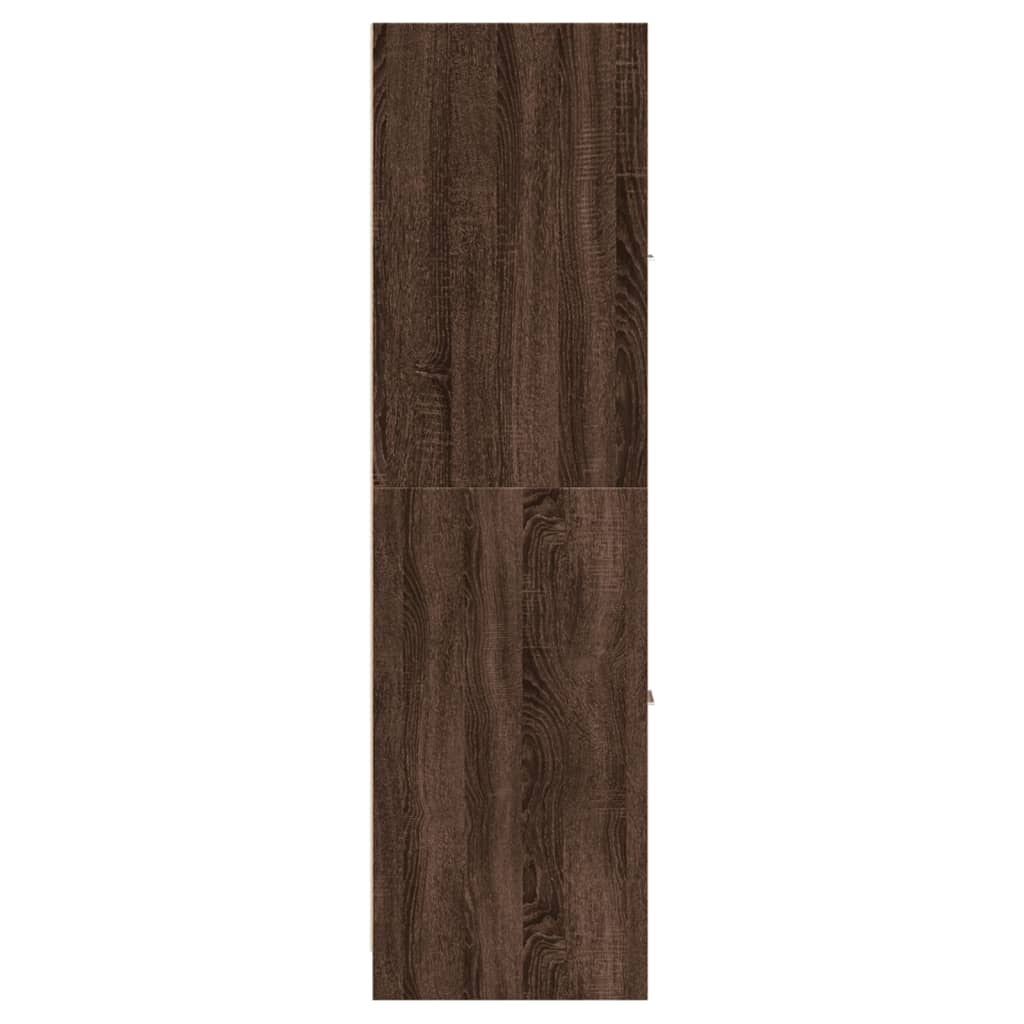 Armadietto da Farmacia Rovere Marrone 30x41x144,5 cm Truciolato