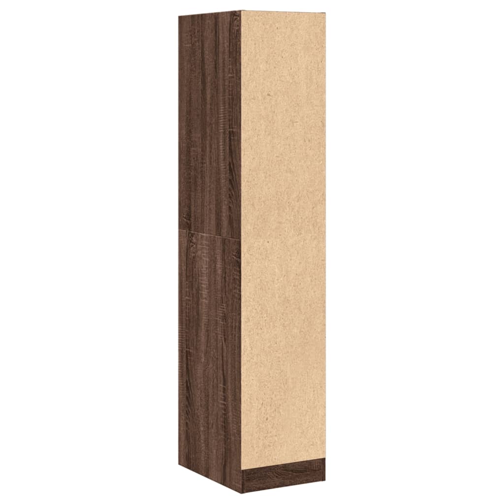 Armadietto da Farmacia Rovere Marrone 30x41x144,5 cm Truciolato