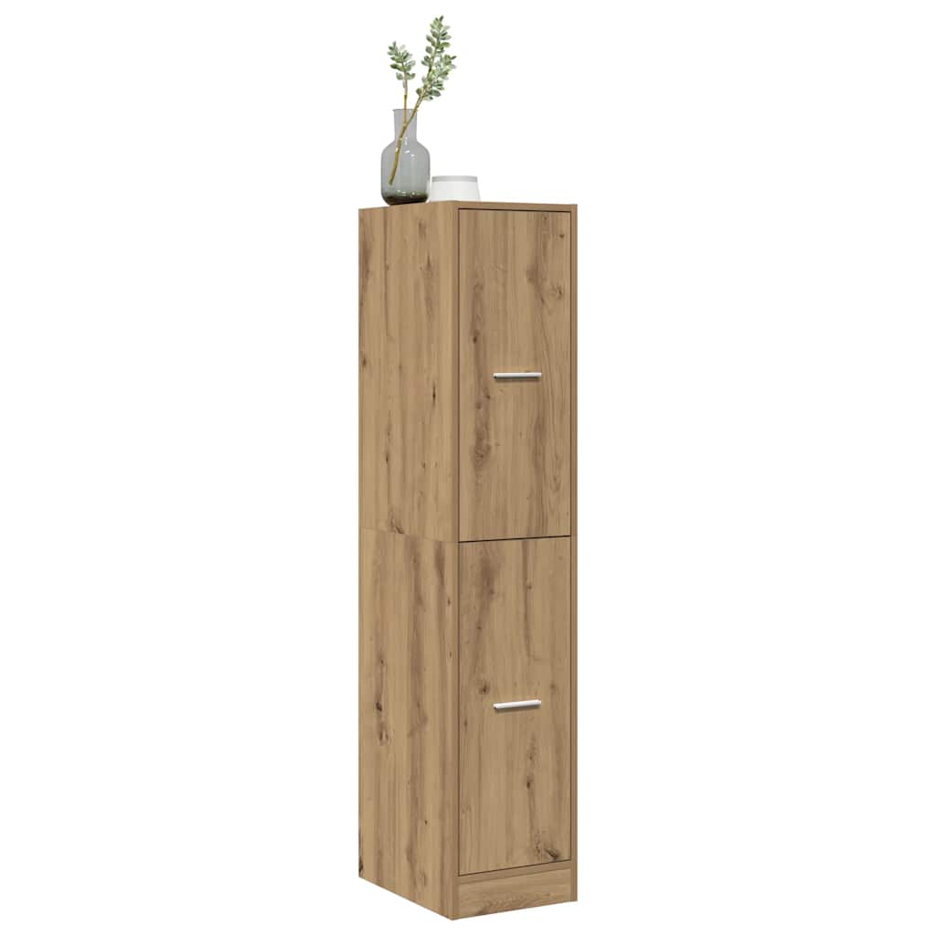 Mobiletto da Farmacia Artigianale Rovere 30x41x144,5 cm Legno Agglomerato