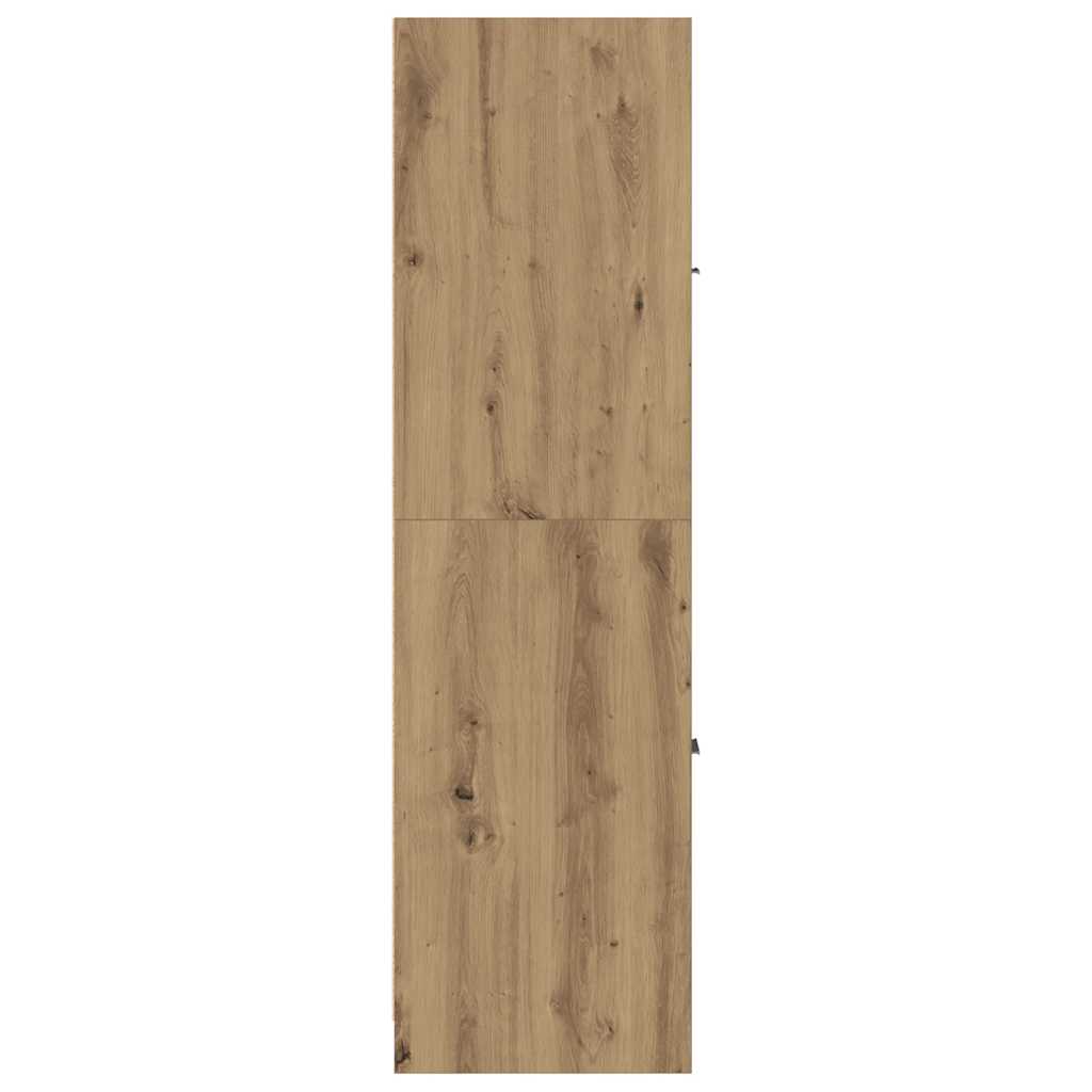 Mobiletto da Farmacia Artigianale Rovere 30x41x144,5 cm Legno Agglomerato
