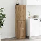Mobiletto da Farmacia Artigianale Rovere 30x41x144,5 cm Legno Agglomerato