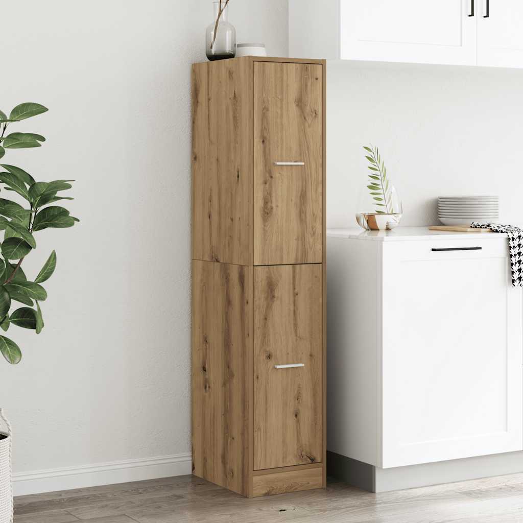 Mobiletto da Farmacia Artigianale Rovere 30x41x144,5 cm Legno Agglomerato
