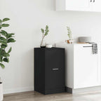 Armadietto da Farmacia Nero 40x41x77,5 cm in Truciolato