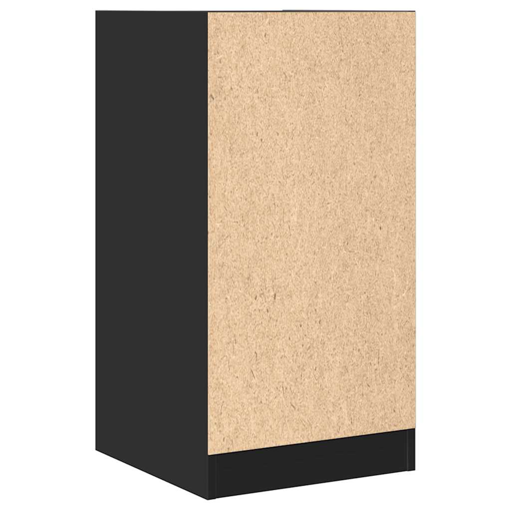 Armadietto da Farmacia Nero 40x41x77,5 cm in Truciolato
