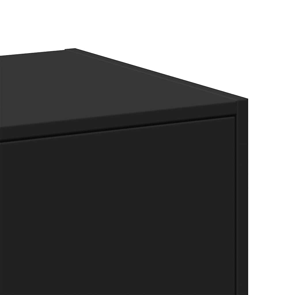 Armadietto da Farmacia Nero 40x41x77,5 cm in Truciolato