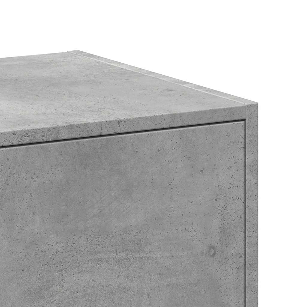 Armadietto da Farmacia Grigio Cemento 40x41x77,5 cm Truciolato