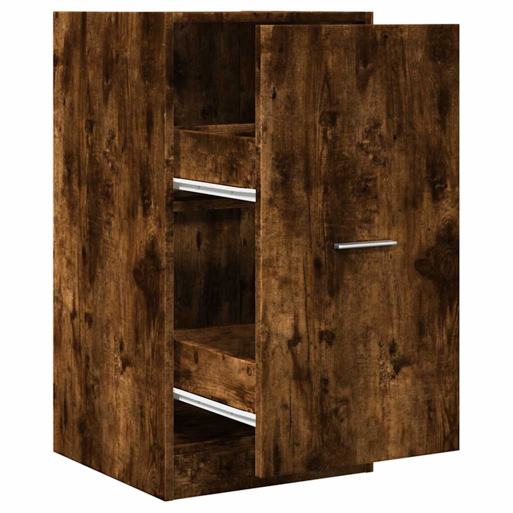 Armadietto da Farmacia Rovere Fumo 40x41x77,5 cm in Truciolato