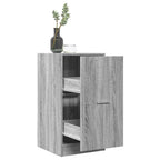 Armadietto da Farmacia Grigio Sonoma 40x41x77,5cm in Truciolato