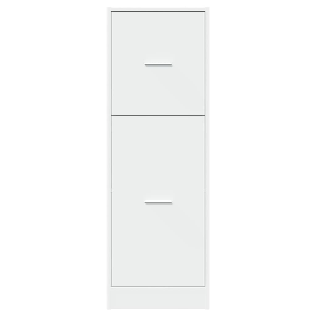 Armadietto da Farmacia Bianco 40x41x118 cm in Truciolato