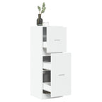 Armadietto da Farmacia Bianco 40x41x118 cm in Truciolato