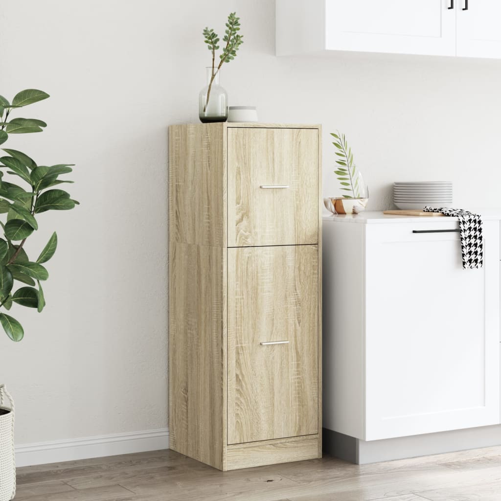 Armadietto da Farmacia Rovere Sonoma 40x41x118 cm in Truciolato