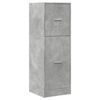 Armadietto da Farmacia Grigio Cemento 40x41x118 cm Truciolato