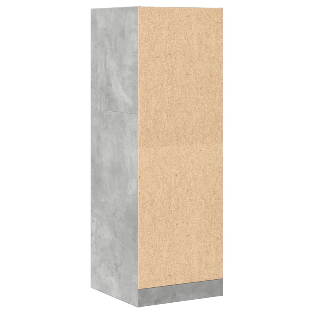 Armadietto da Farmacia Grigio Cemento 40x41x118 cm Truciolato