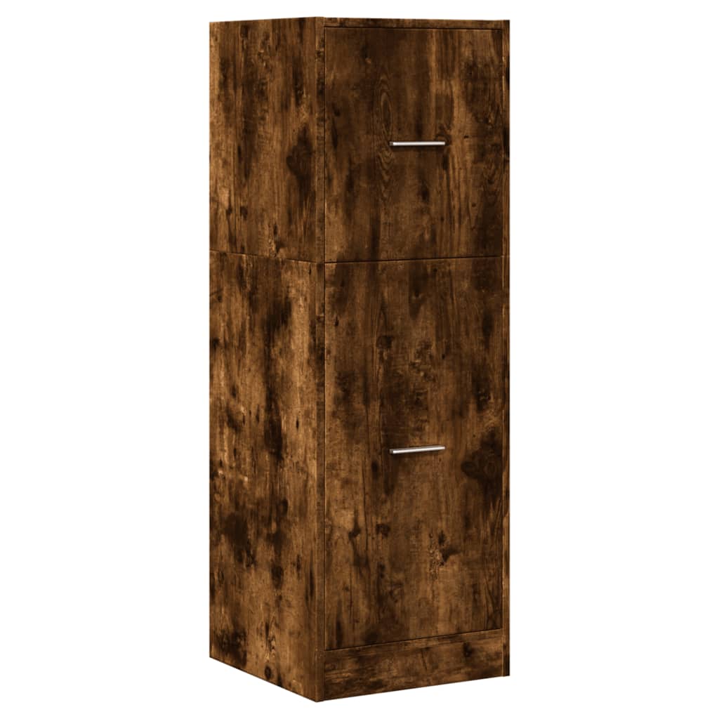 Armadietto da Farmacia Rovere Fumo 40x41x118 cm in Truciolato