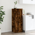 Armadietto da Farmacia Rovere Fumo 40x41x118 cm in Truciolato