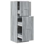 Armadietto da Farmacia Grigio Sonoma 40x41x118 cm in Truciolato