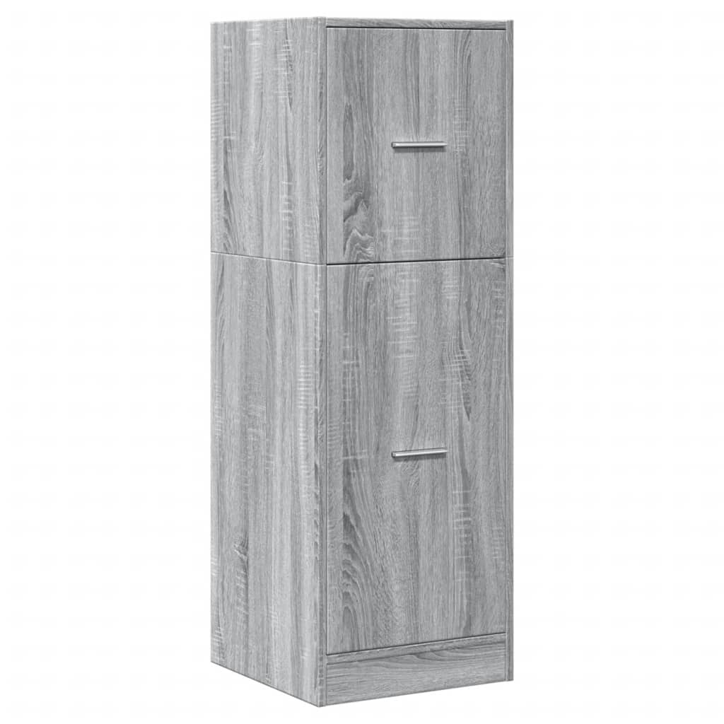 Armadietto da Farmacia Grigio Sonoma 40x41x118 cm in Truciolato