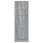 Armadietto da Farmacia Grigio Sonoma 40x41x118 cm in Truciolato