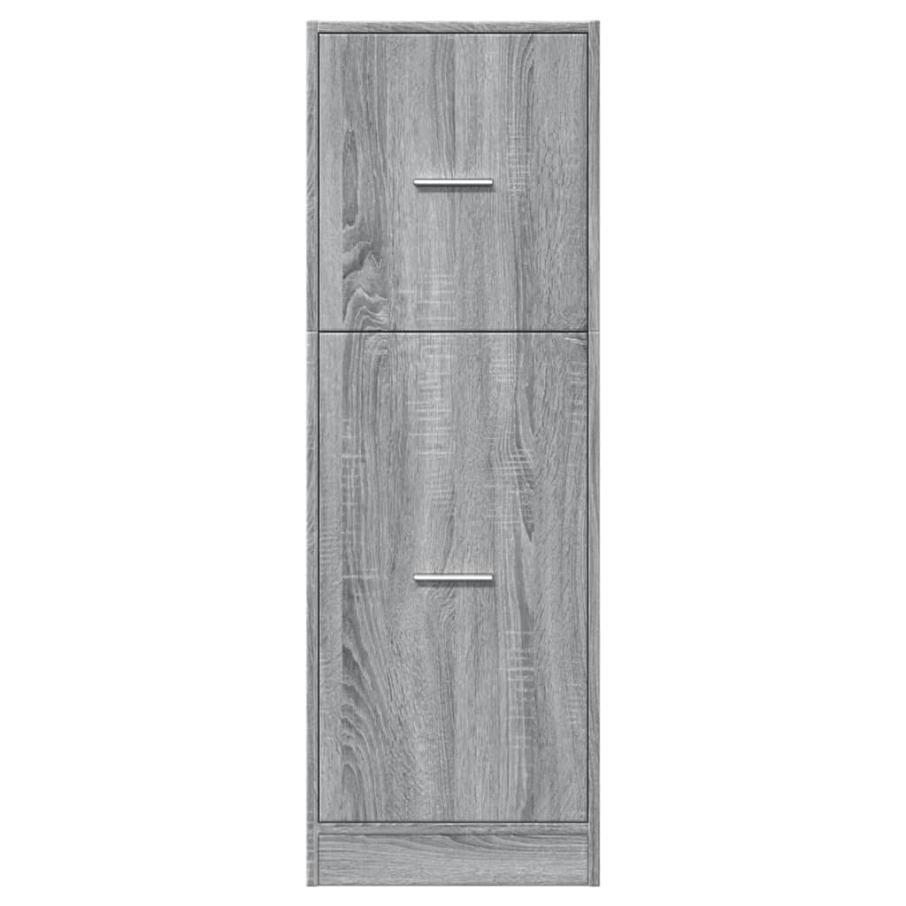 Armadietto da Farmacia Grigio Sonoma 40x41x118 cm in Truciolato