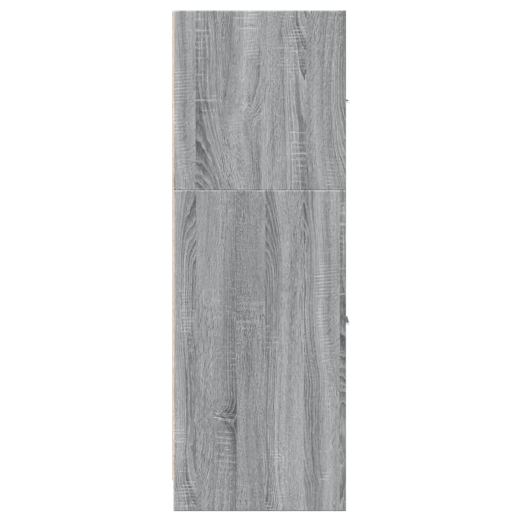 Armadietto da Farmacia Grigio Sonoma 40x41x118 cm in Truciolato