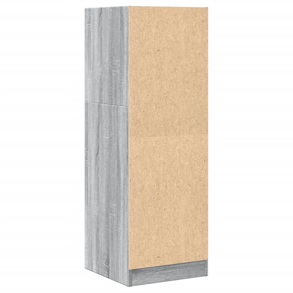Armadietto da Farmacia Grigio Sonoma 40x41x118 cm in Truciolato